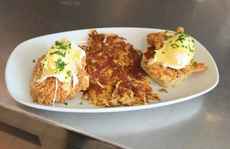 Chicken & Biscuit Benny at Yolk Boynton Beach