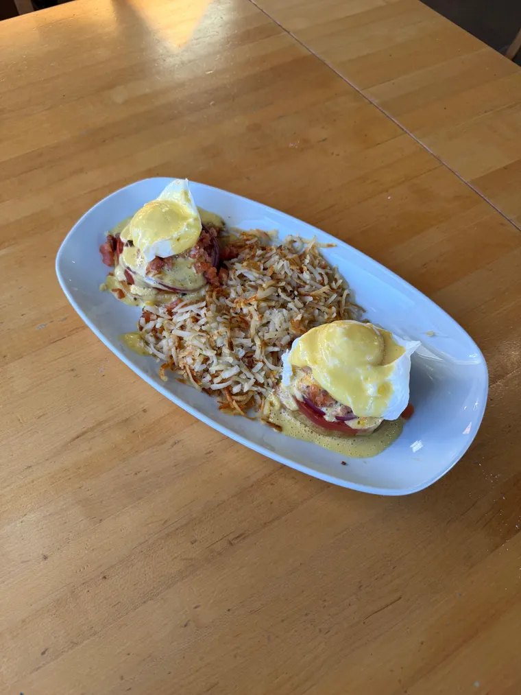 Smoked Salmon Benny at Yolk Sundance Square Fort Worth